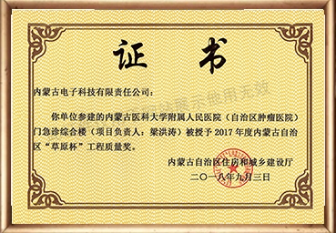 内蒙古自治区“草原杯”奖-内蒙古医科大学附属人民医院（自治区肿瘤医院）